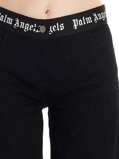 Shop Palm Angels Women's Black Cotton Jeans