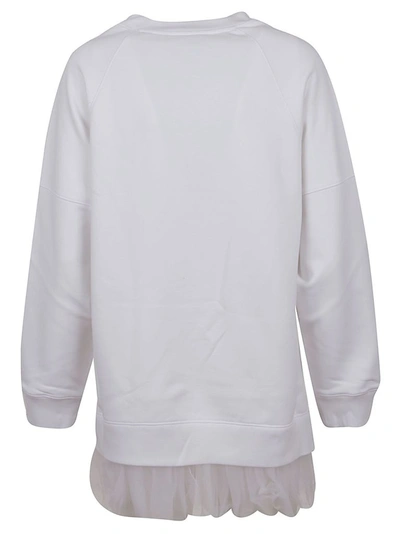 Shop Moschino Women's White Cotton Sweatshirt