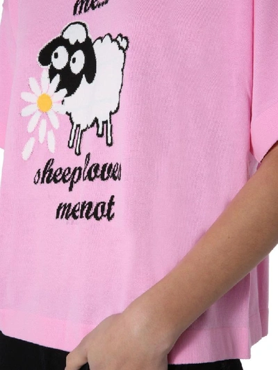 Shop Boutique Moschino Women's Pink Cotton T-shirt