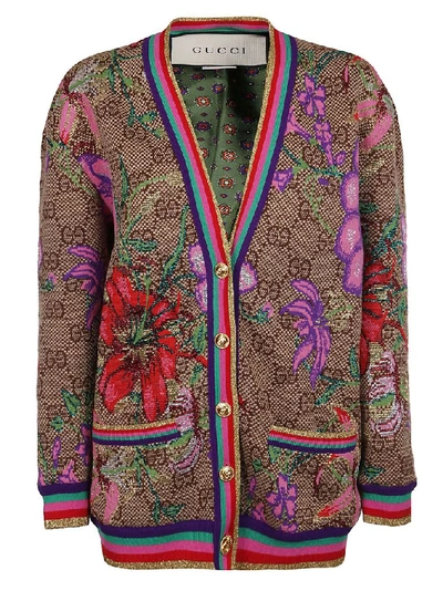 Shop Gucci Women's Beige Wool Cardigan