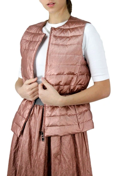 Shop Fabiana Filippi Women's Pink Viscose Vest