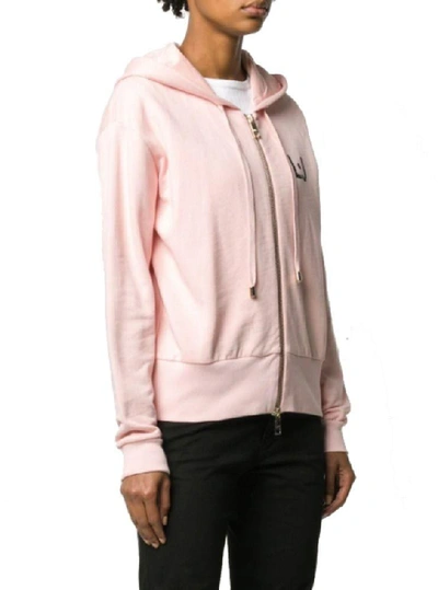 Shop Liu •jo Liu Jo Women's Pink Cotton Sweatshirt