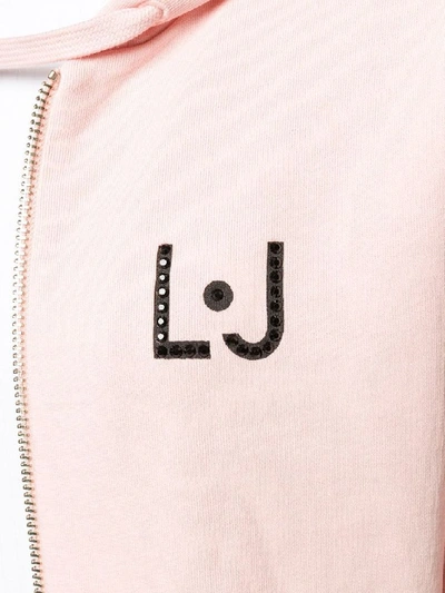 Shop Liu •jo Liu Jo Women's Pink Cotton Sweatshirt