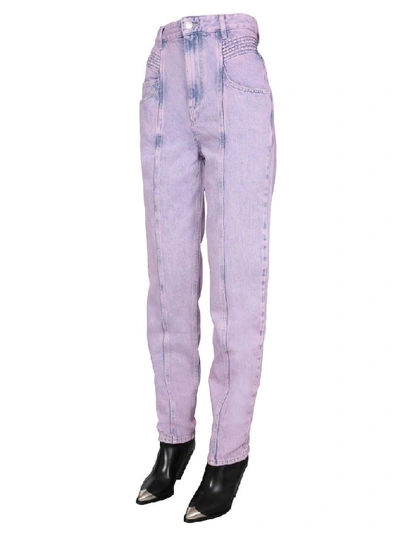 Shop Isabel Marant Étoile Women's Pink Cotton Jeans