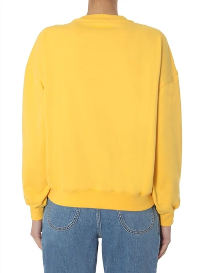 Shop Philosophy Women's Yellow Cotton Sweatshirt
