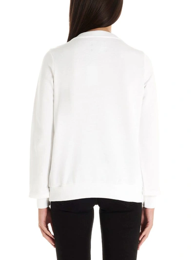 Shop Markus Lupfer Women's White Cotton Sweatshirt