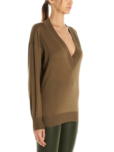 Shop Tom Ford Women's Green Wool Sweater
