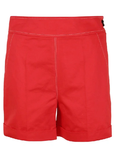 Shop Marni Women's Red Cotton Shorts