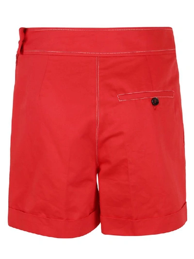 Shop Marni Women's Red Cotton Shorts