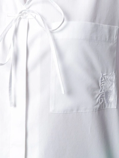 Shop Kenzo Women's White Cotton Shirt