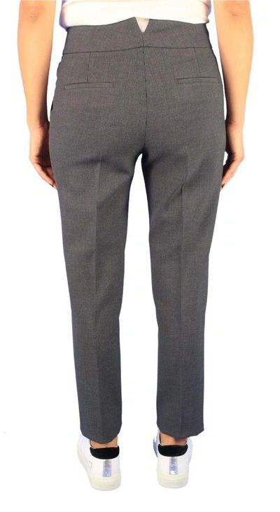 Shop Peserico Women's Grey Wool Pants