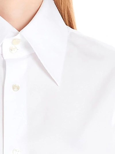 Shop Saint Laurent Women's White Cotton Jacket