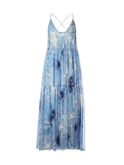 Shop Jacquemus Women's Light Blue Polyester Dress