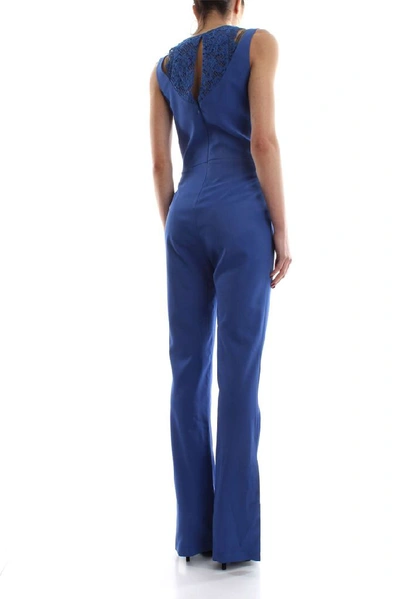 Shop Pinko Women's Blue Silk Jumpsuit