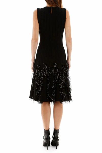 Shop Alexander Mcqueen Women's Black Viscose Dress