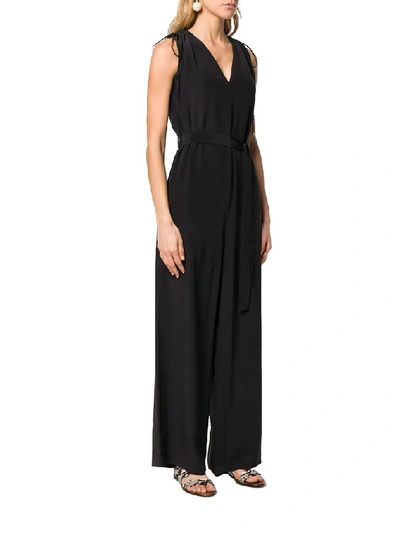 Shop Weekend Max Mara Weekend By Max Mara Women's Black Silk Jumpsuit