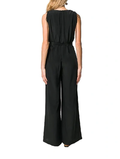 Shop Weekend Max Mara Weekend By Max Mara Women's Black Silk Jumpsuit