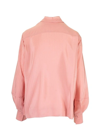 Shop Chloé Women's Pink Silk Blouse