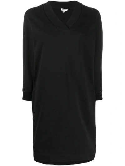 Shop Kenzo Women's Black Cotton Dress