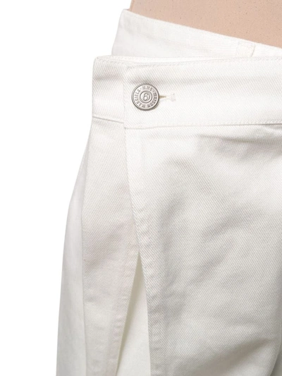 Shop Maison Margiela Women's White Cotton Skirt