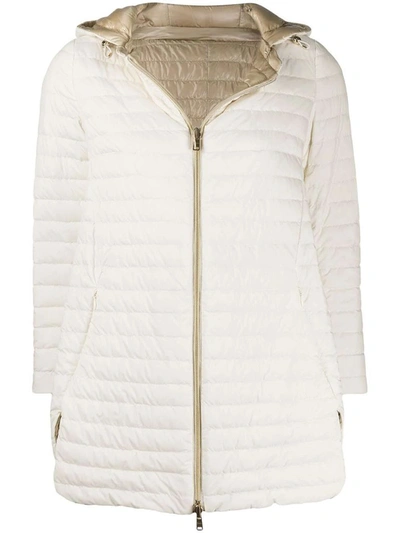 Shop Herno Women's White Polyamide Down Jacket