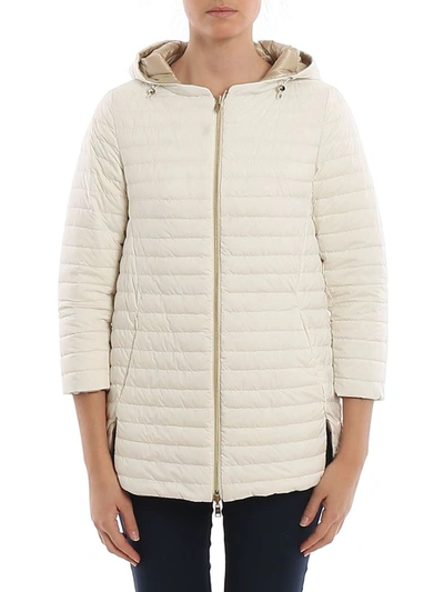 Shop Herno Women's White Polyamide Down Jacket