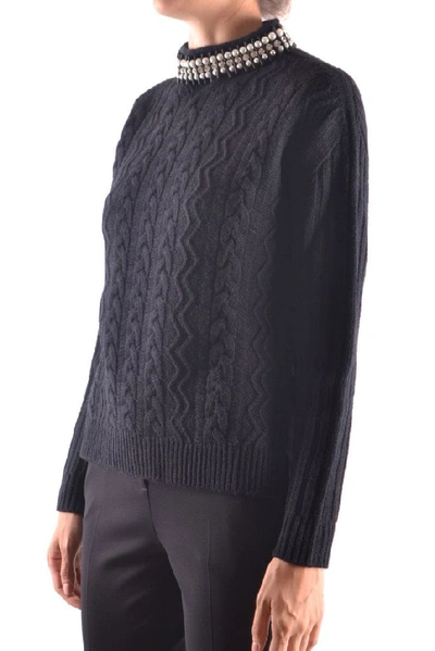 Shop Pinko Women's Black Wool Sweater