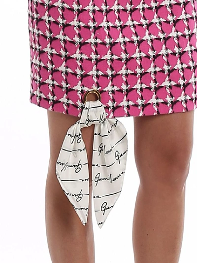 Shop Versace Women's Fuchsia Silk Skirt
