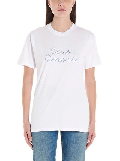 Shop Giada Benincasa Women's White Cotton T-shirt