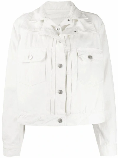 Shop Sacai Women's White Cotton Jacket