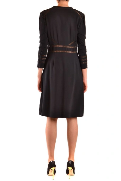 Shop Burberry Women's Black Viscose Dress