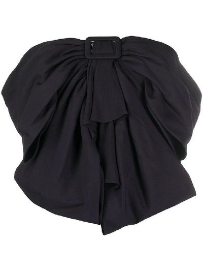 Shop Attico Women's Black Cotton Top