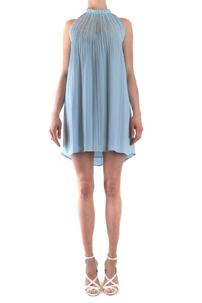 Shop Dondup Women's Light Blue Polyester Dress