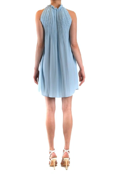 Shop Dondup Women's Light Blue Polyester Dress
