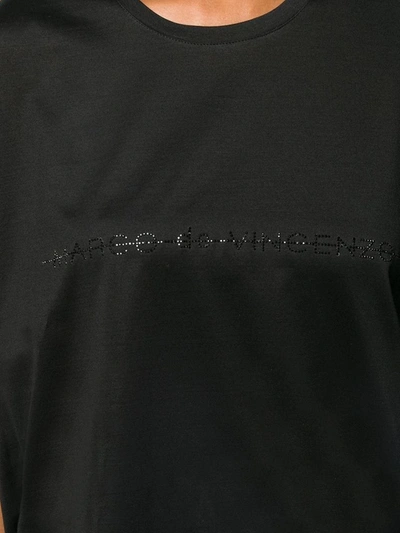 Shop Marco De Vincenzo Women's Black Cotton T-shirt