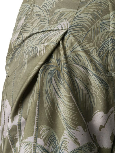 Shop Sacai Women's Green Polyester Pants