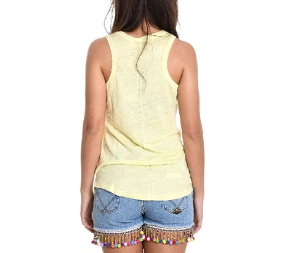 Shop Sun 68 Women's Yellow Linen Tank Top