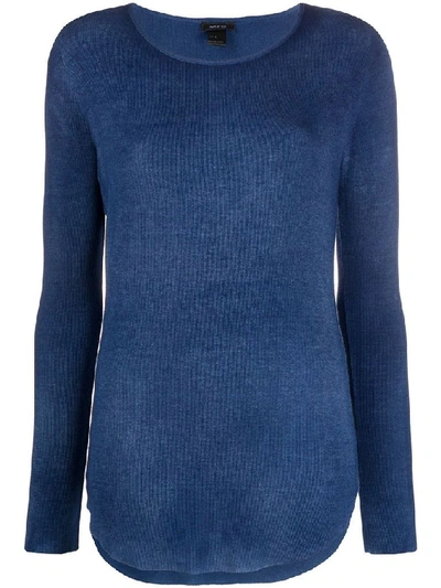 Shop Avant Toi Women's Blue Modal Sweater