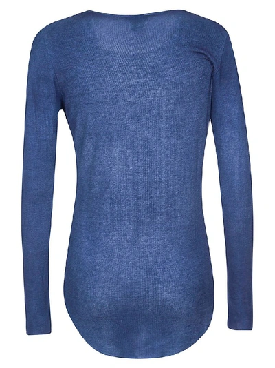 Shop Avant Toi Women's Blue Modal Sweater