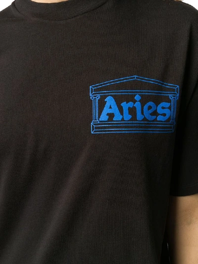 Shop Aries Arise Women's Black Cotton T-shirt