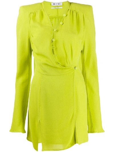Shop Attico Women's Green Viscose Dress