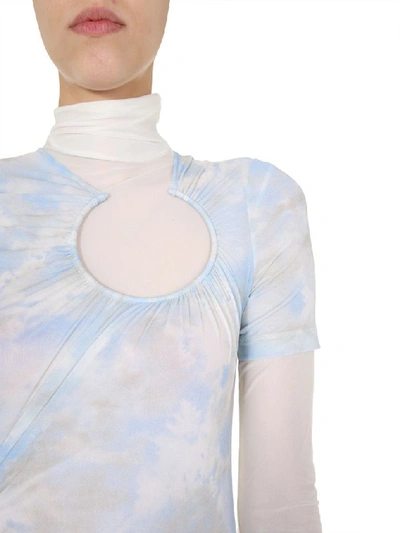 Shop Off-white Women's Light Blue Polyamide Bodysuit