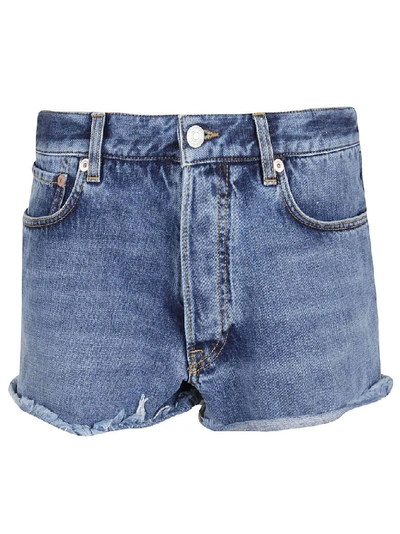 Shop Givenchy Women's Blue Cotton Shorts