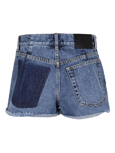 Shop Givenchy Women's Blue Cotton Shorts