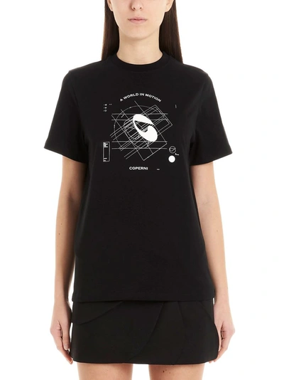 Shop Coperni Women's Black Cotton T-shirt
