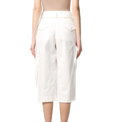 Shop Sacai Women's White Cotton Pants