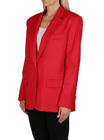 Shop Attico The  Women's Red Wool Blazer