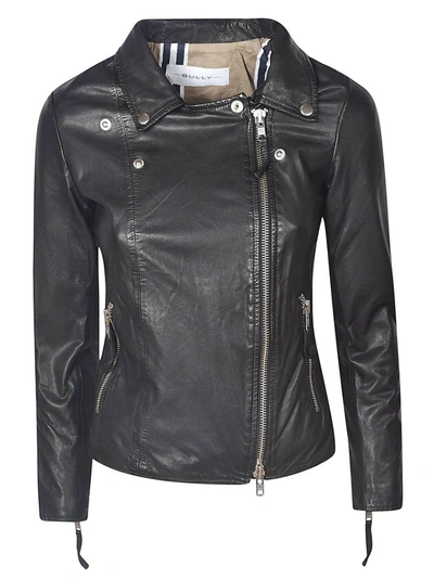 Shop Bully Women's Black Leather Outerwear Jacket