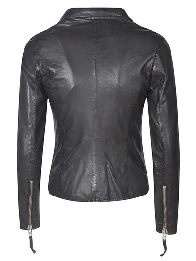 Shop Bully Women's Black Leather Outerwear Jacket