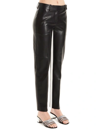 Shop Ermanno Scervino Women's Black Leather Pants